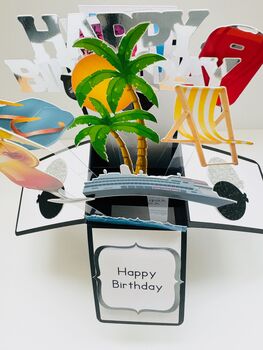 Cruise Themed 3D Birthday Card, 2 of 6