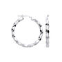 Athena Grand Greek Key Sterling Silver Hoops, thumbnail 2 of 3