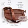 Brown Leather Crossbody Dumpling Bag, thumbnail 6 of 6