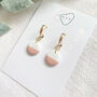 Jo Ann Gold Polymer Clay Earrings, thumbnail 4 of 5