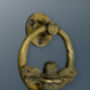 Brass Bumble Bee Ring Door Knocker Heritage Finish, thumbnail 1 of 4