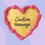 Personalised Retro Heart Iced Biscuit In Smile, thumbnail 1 of 4