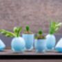 Evita Glass Vase Set Baby Blue, thumbnail 3 of 5