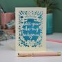 Personalised Papercut Bridesmaid Card, thumbnail 2 of 7