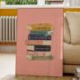 Pink Book Stack Print Book Lovers Gift, thumbnail 3 of 4