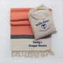 Personalised Soft Cotton Throw, Christmas Gift For Couple, thumbnail 7 of 11