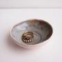 Handmade Mini Blue Brown Pottery Ring/ Jewellery Dish, thumbnail 3 of 8