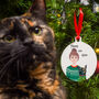 Personalised Cat Mum Christmas Jumper Decoration, thumbnail 1 of 12