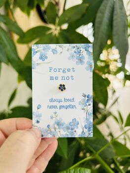 Forget Me Not Pin | Remembrance Gift, 4 of 6