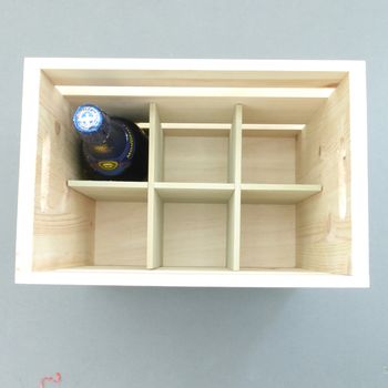 Personalised Wooden Wine Crate, 2 of 2