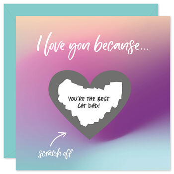 Love You Because Scratch Off Card, 4 of 5