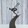 Metal Skier Sculpture, thumbnail 4 of 4