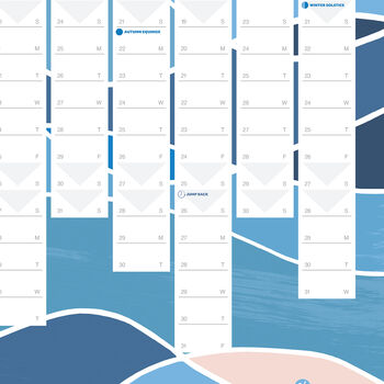 2025 Wall Year Planner Water Design, 2 of 3