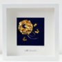 Handmade 3D Gold Butterfly Flower Memorial Picture, thumbnail 1 of 5