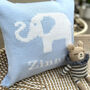 Personalised Knitted Elephant Cushion, thumbnail 3 of 12