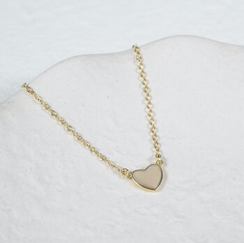 Gold Heart Necklace, 18ct Gold Vermeil, 2 of 4