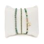 Gladiolus Three Layer Gemstone Bracelet Stack, thumbnail 1 of 3