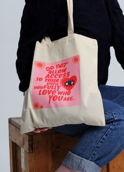 Access To Your Heart Pink Tote Bag, 3 of 4