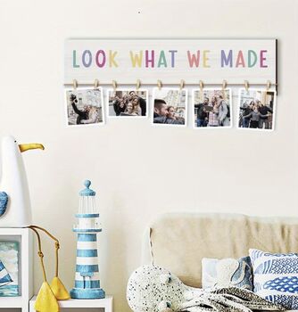 New! “Look What We Made” Kid’s Art / Photo Hanging Wall Decor, 6 of 6