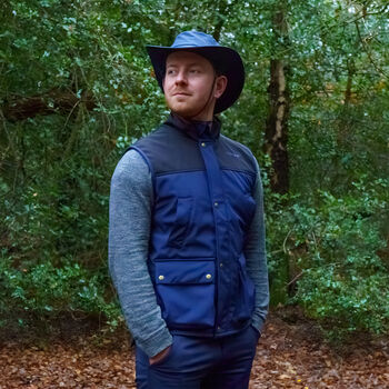 Navy And Black Softshell Outdoor Gilet, 2 of 3