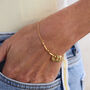 Gold Milestone Slider Link Bracelet, thumbnail 3 of 12
