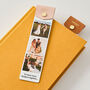 Personalised Metal And Leather Photo Bookmark, thumbnail 3 of 4