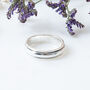 Personalised Sterling Silver Slim Spinning Ring, thumbnail 3 of 11