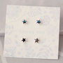 Double Star Stud Earring Gift Set, thumbnail 1 of 3