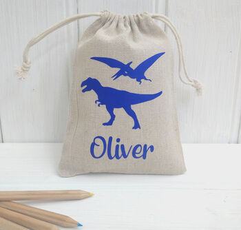 Personalised Dinosaur Birthday Party Bags, 2 of 3