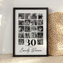 Personalised 30th Birthday Print, 30th Birthday Gift, thumbnail 4 of 7