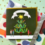 Christmas Tree Happy Christmas Card, thumbnail 3 of 3