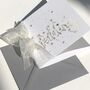 Laser Cut Wedding Word Love Diamond Card, thumbnail 5 of 12