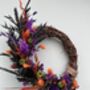 Dried Flower Halloween Pumpkin Wreath, thumbnail 2 of 4