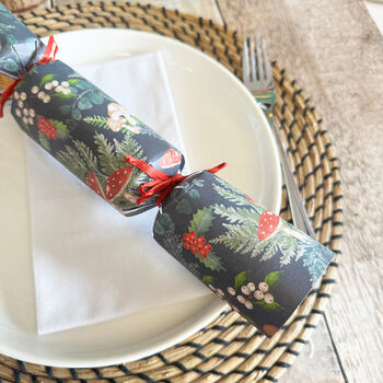 Midnight Forest Festive Christmas Crackers Set Of Six, 5 of 6