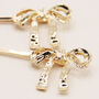Set Of Two Bow Hair Slides, thumbnail 4 of 5