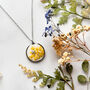 Yellow Flower Bee Necklace, thumbnail 3 of 6