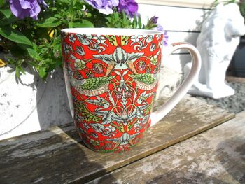 Set Of Six Mugs In Assorted William Morris Designs, 8 of 12
