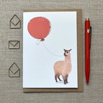 Personalised Alpaca Birthday Card, 2 of 8