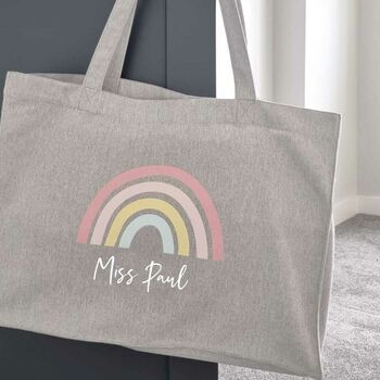 Personalised Rainbow Tote Bag, 2 of 3