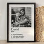 Personalised Name Definition Print, Custom Photo Gift, thumbnail 2 of 6