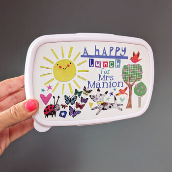 Personalised 'Happy Lunch' Lunchbox, 9 of 10