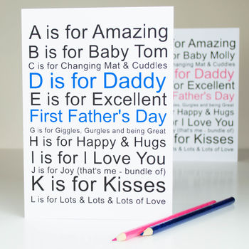 1st Fathers Day Card Personalised, 8 of 10