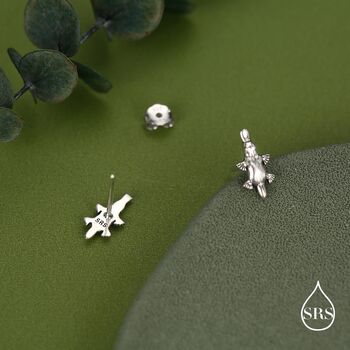 Sterling Silver Platypus Stud Earrings, 3 of 12