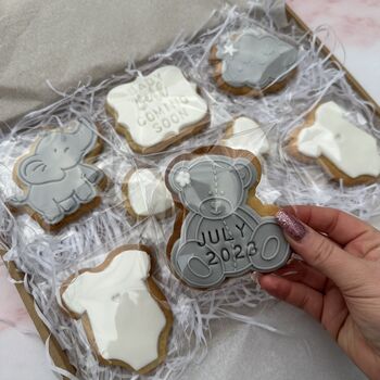 Baby Coming Soon Letterbox Biscuits, 2 of 6