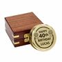 Personalised Brass 40th Birthday 100 Year Calendar Compass, thumbnail 1 of 10