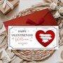 Personalised Valentine's Day Scratch Voucher, Valentine's Gift, thumbnail 1 of 7