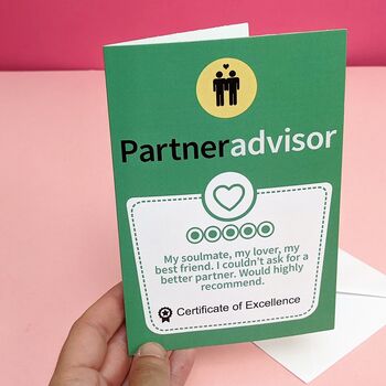 Partner Advisor Review Greetings Card, 4 of 5