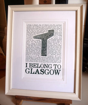 I Belong To Glasgow Print, 5 of 5