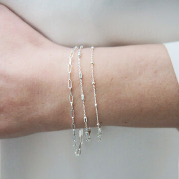 Everyday Sterling Silver Chain Bracelet, 2 of 5