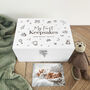 Personalised My First Keepsakes Engraved White New Baby Keepsake Box Three Sizes 22cm | 27cm | 30cm, thumbnail 6 of 7